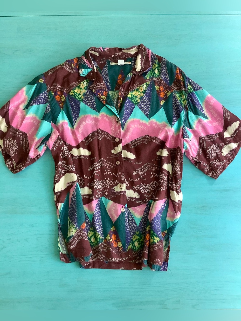 Kimchi Blue Abstract Landscape Mountain Shirt